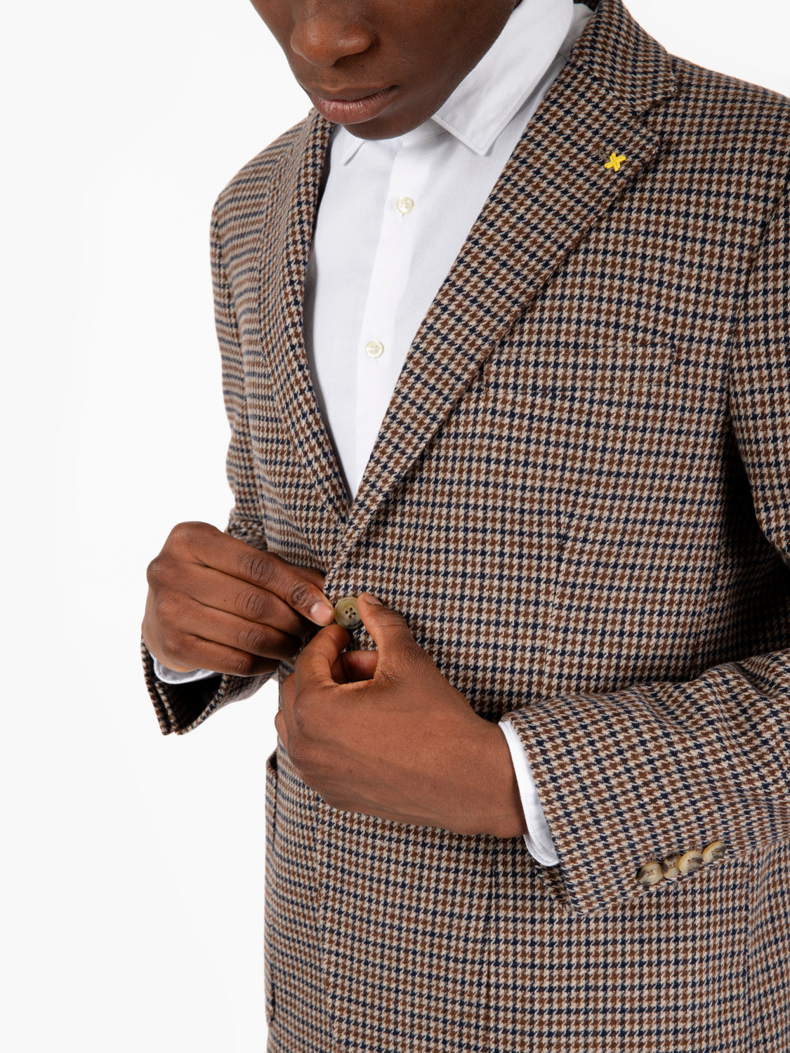 Dark Brown / Blue Prince of Wales Blazer