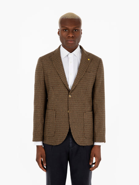 Blazer Principe di Galles moro / verde