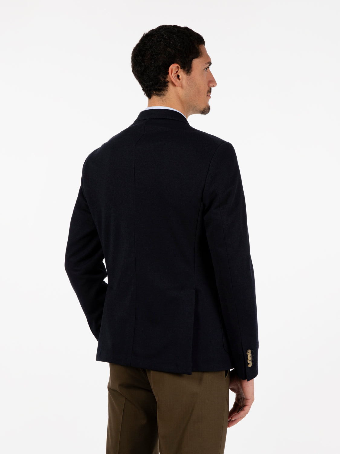 Blazer tessuto lavorato blu