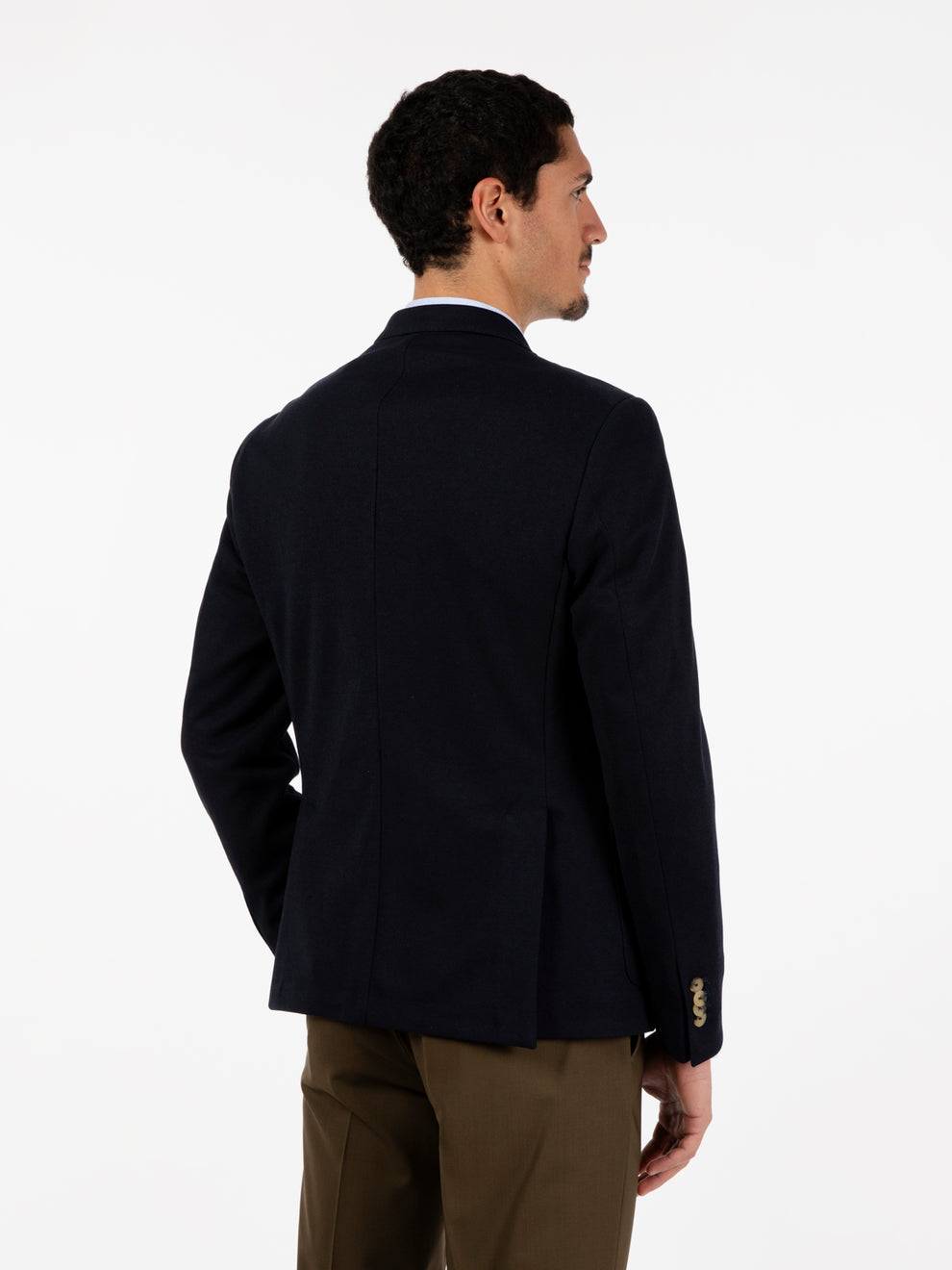Blazer tessuto lavorato blu