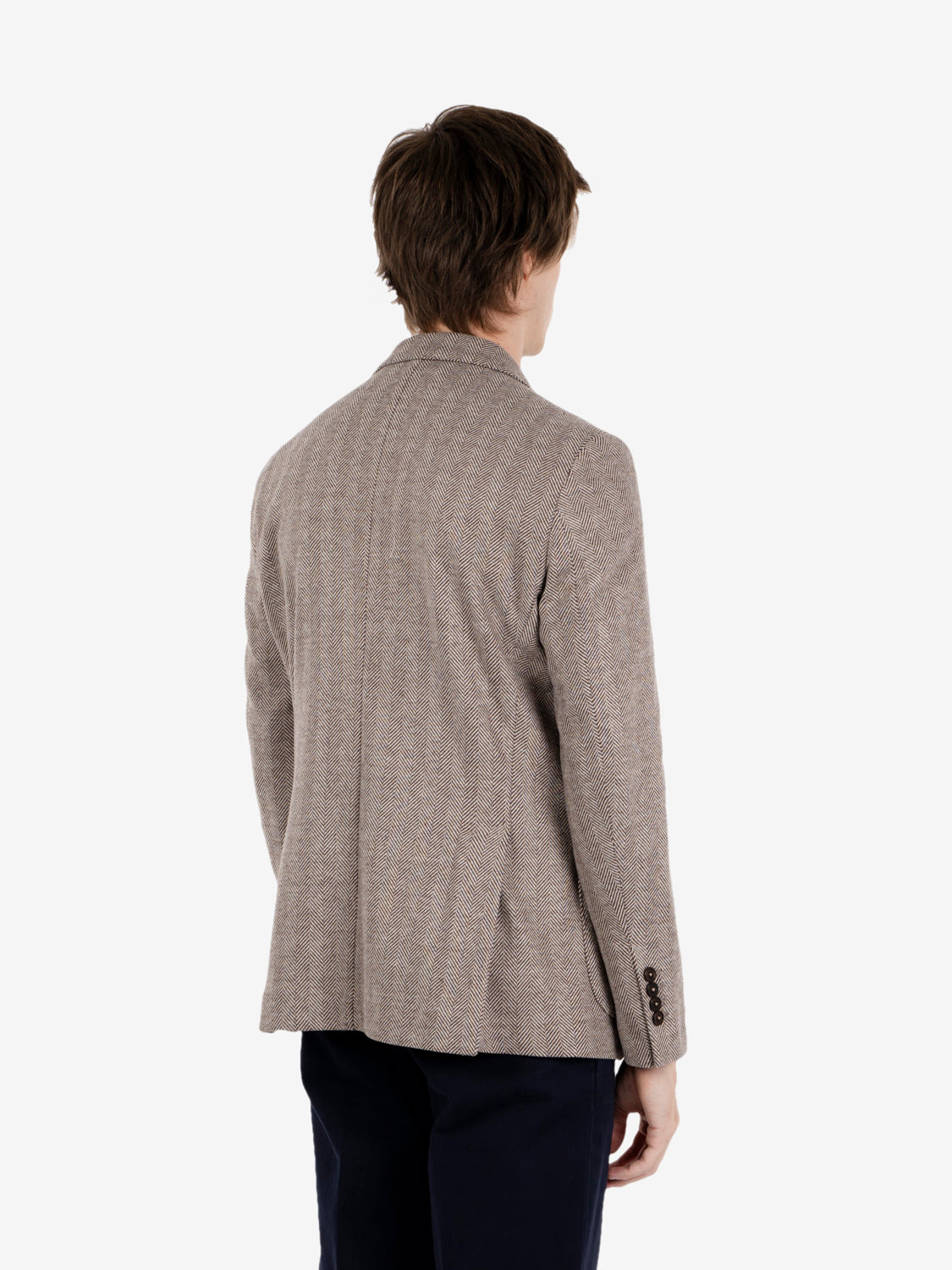 Giacca spinata beige / moro
