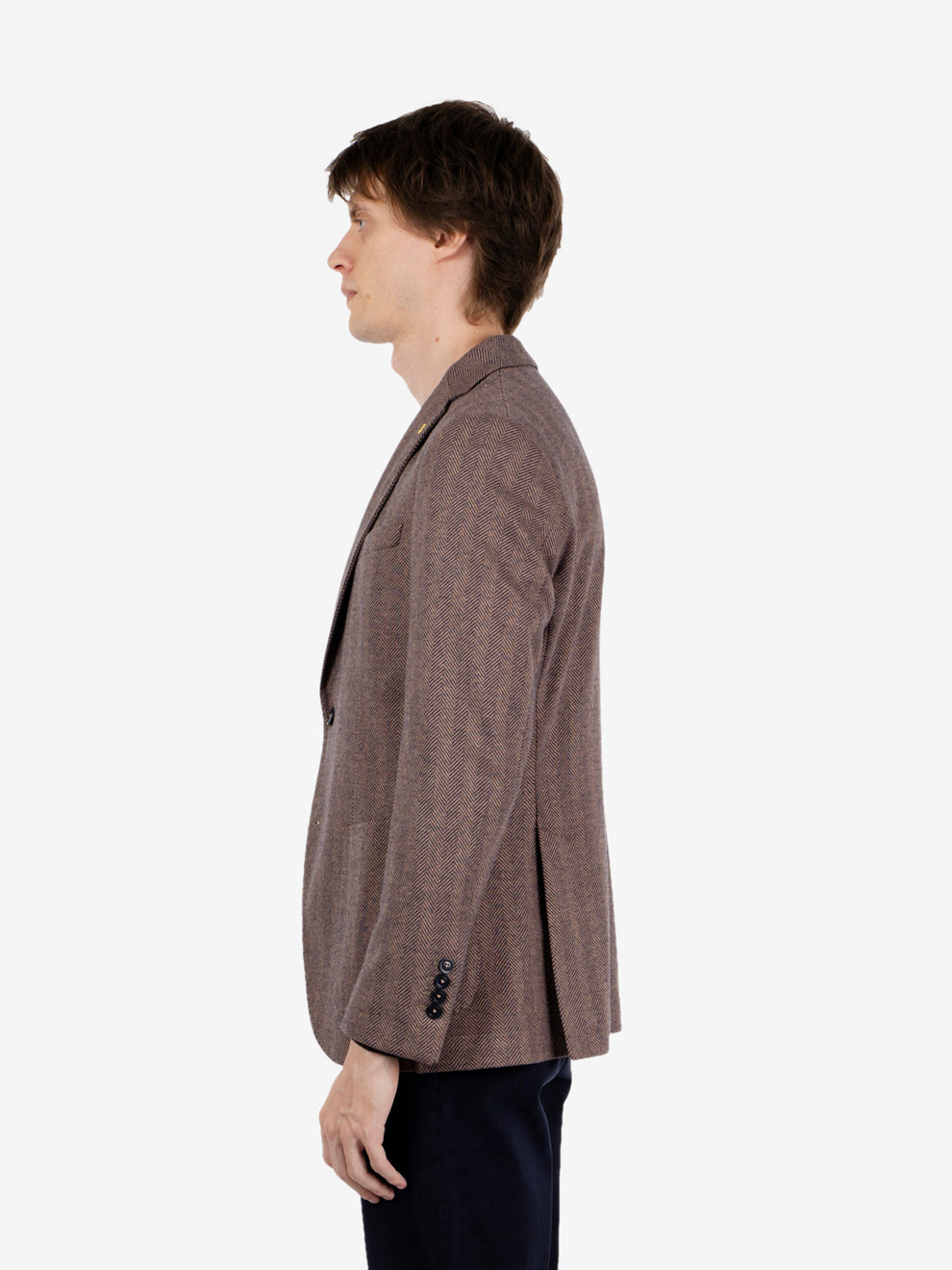 Brown / blue herringbone jacket