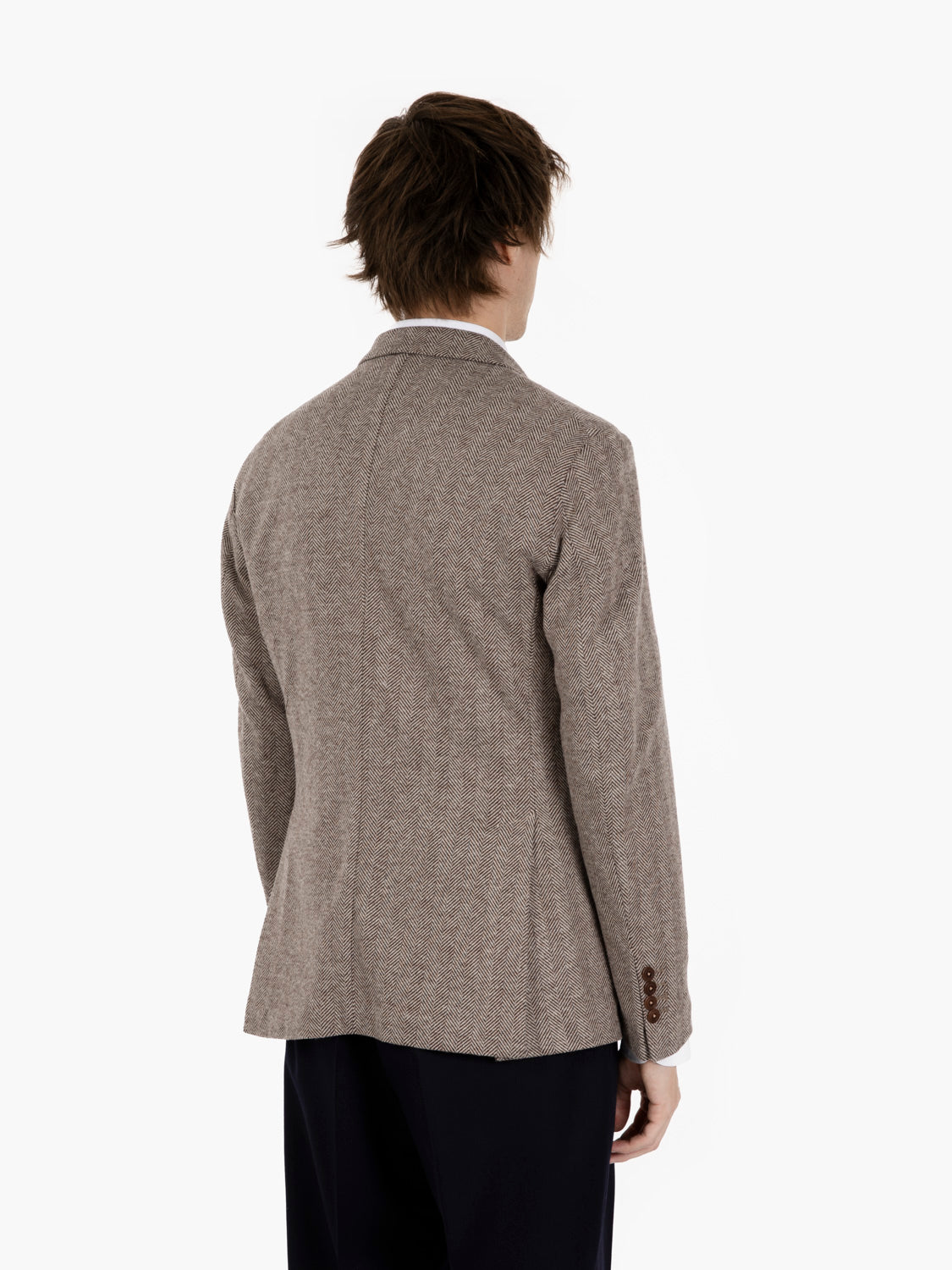 HAZELNUT HERRINGBONE JACKET GMAT-PP25_56