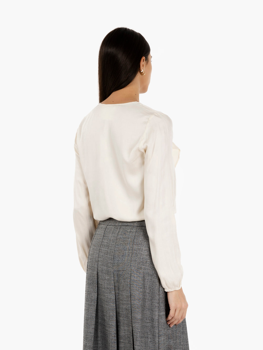 Butter ruffled blouse