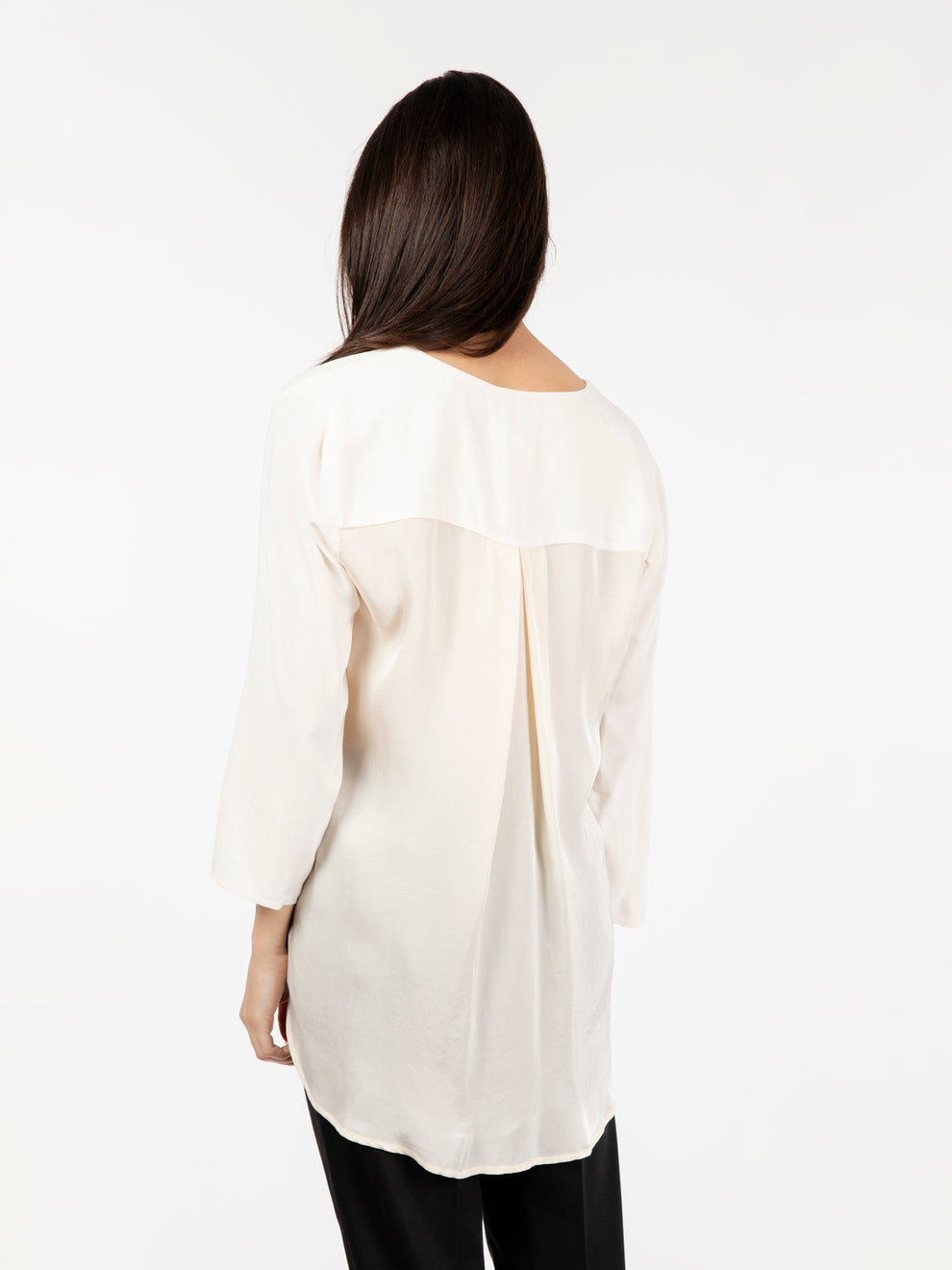 Viscose blouse with butter pocket