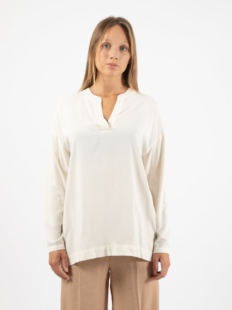 ALESSIA SANTI - Blusa scollo a V burro