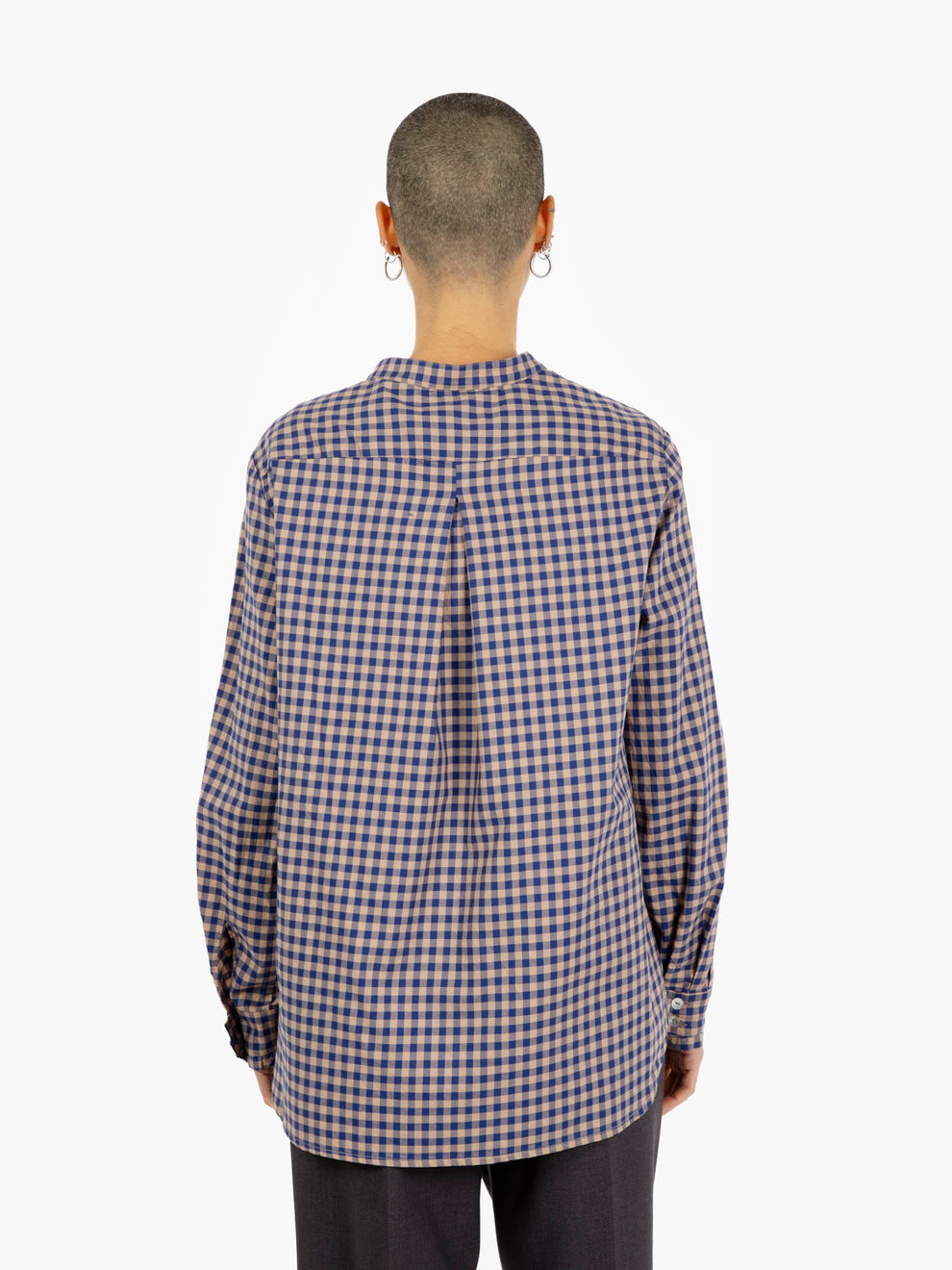 BLUETTE/SAND VICHY SHIRT 521SD45003_529037-01