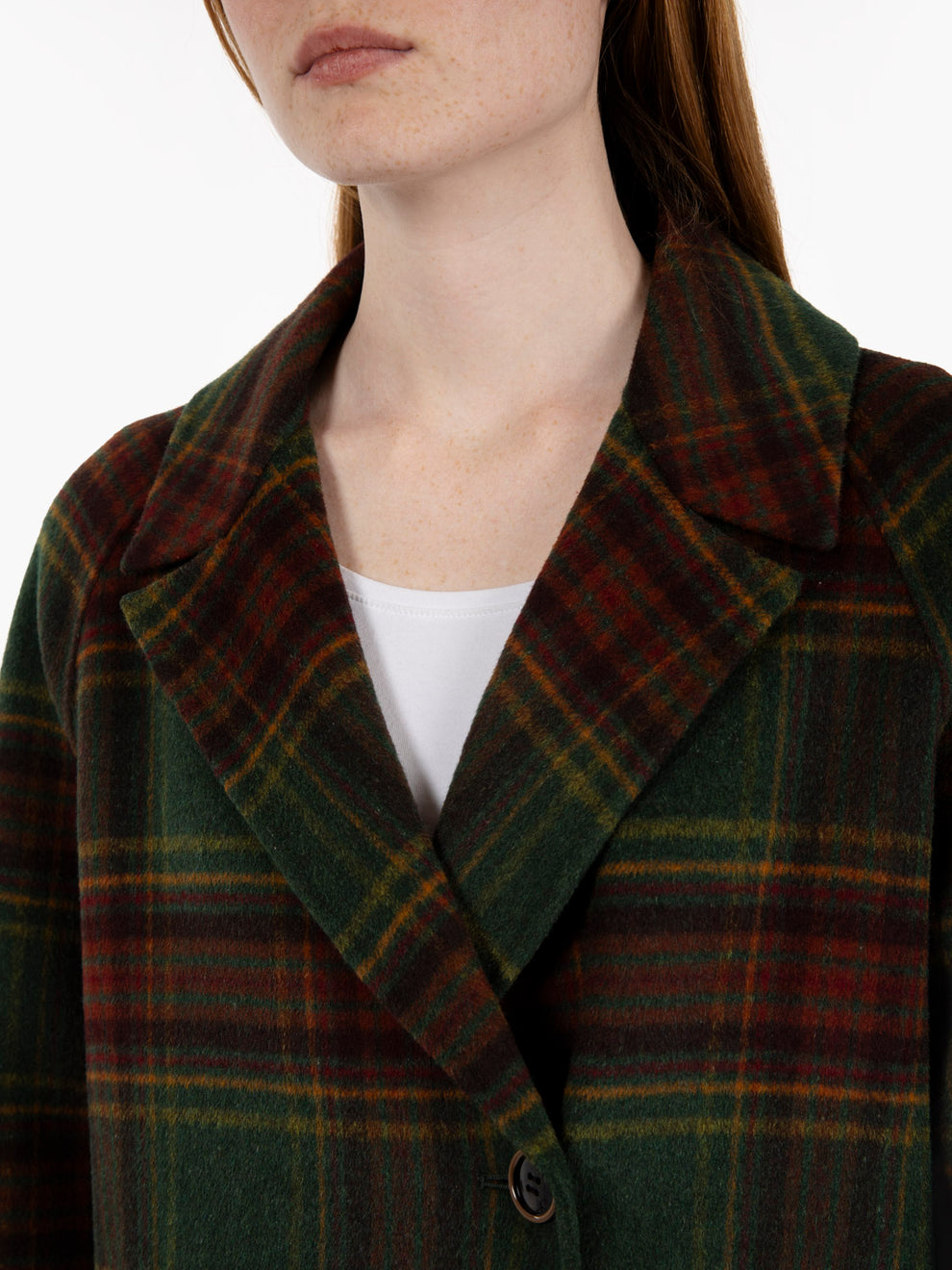 Green / orange short coat