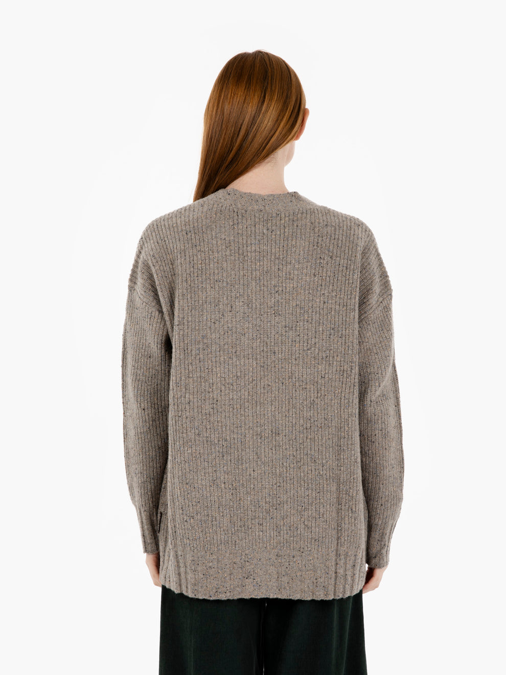 Cardigan con bottoni gres