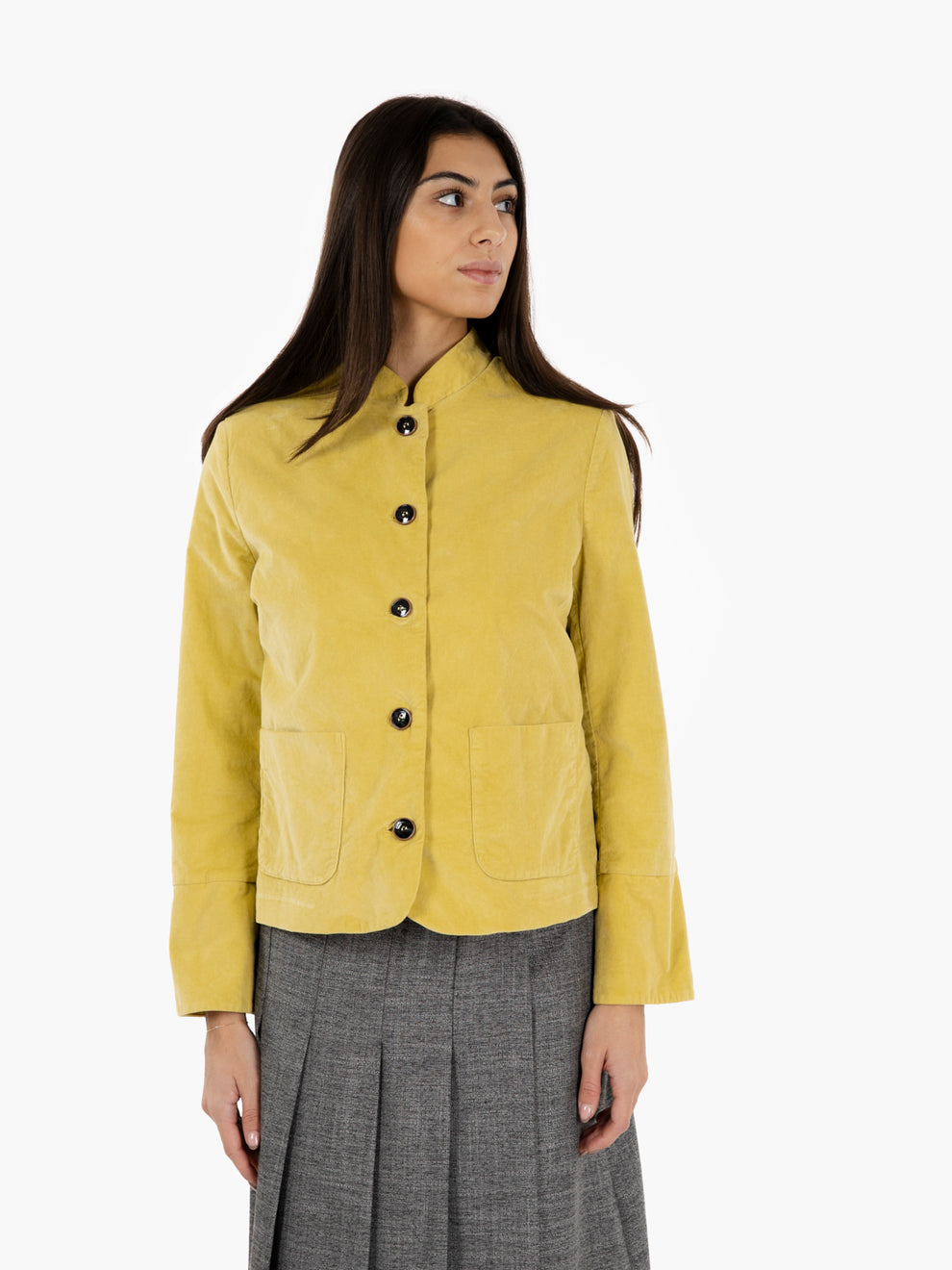 Cropped jacket in bingè velvet