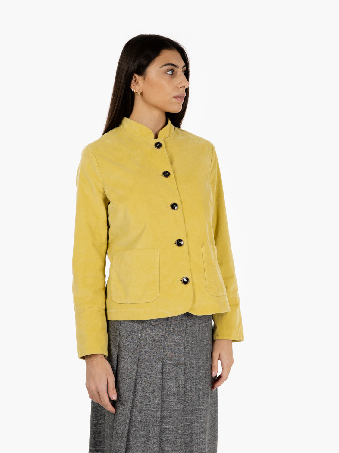 Cropped jacket in bingè velvet