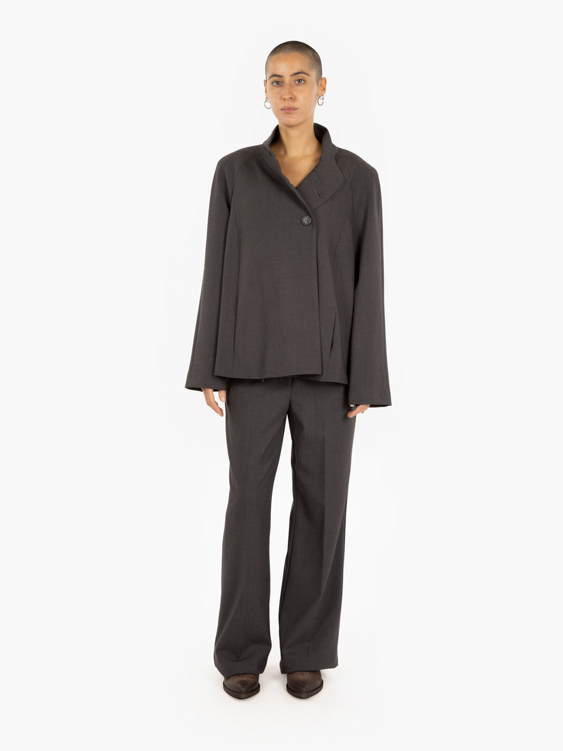 Slate Viscose Blend Jacket