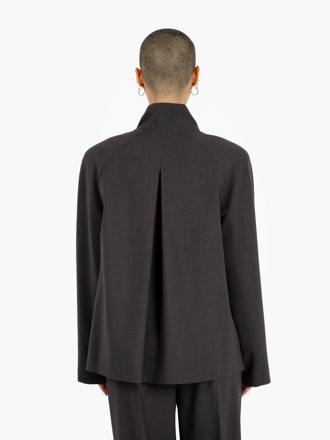 Slate Viscose Blend Jacket