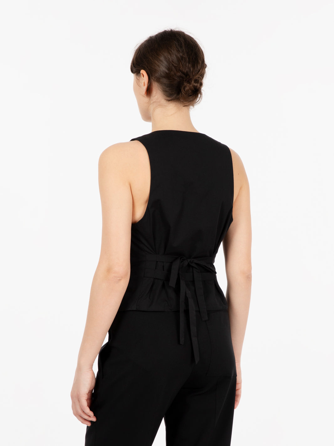 Gilet avvitato nero