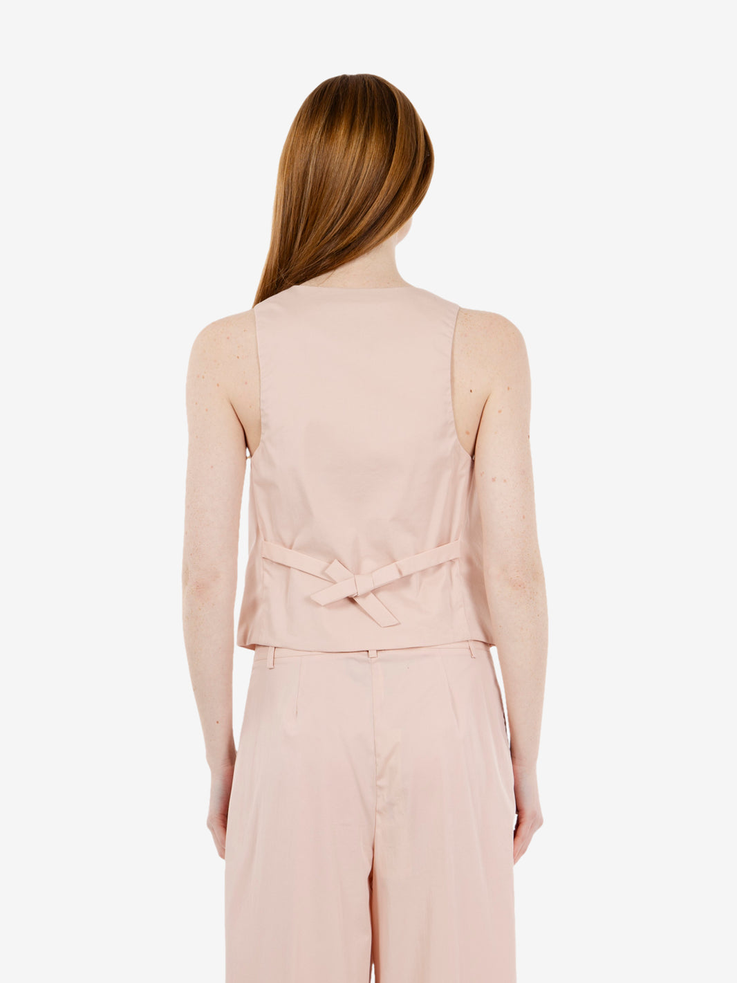 Gilet monopetto blush