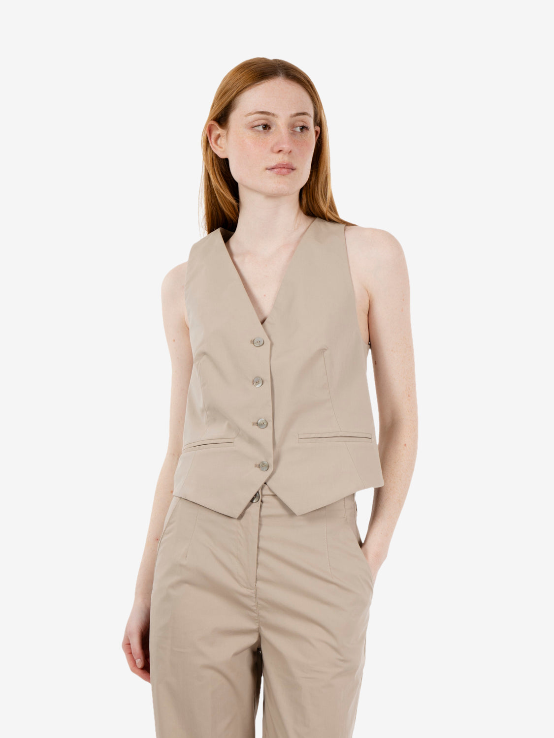 Gilet monopetto gres