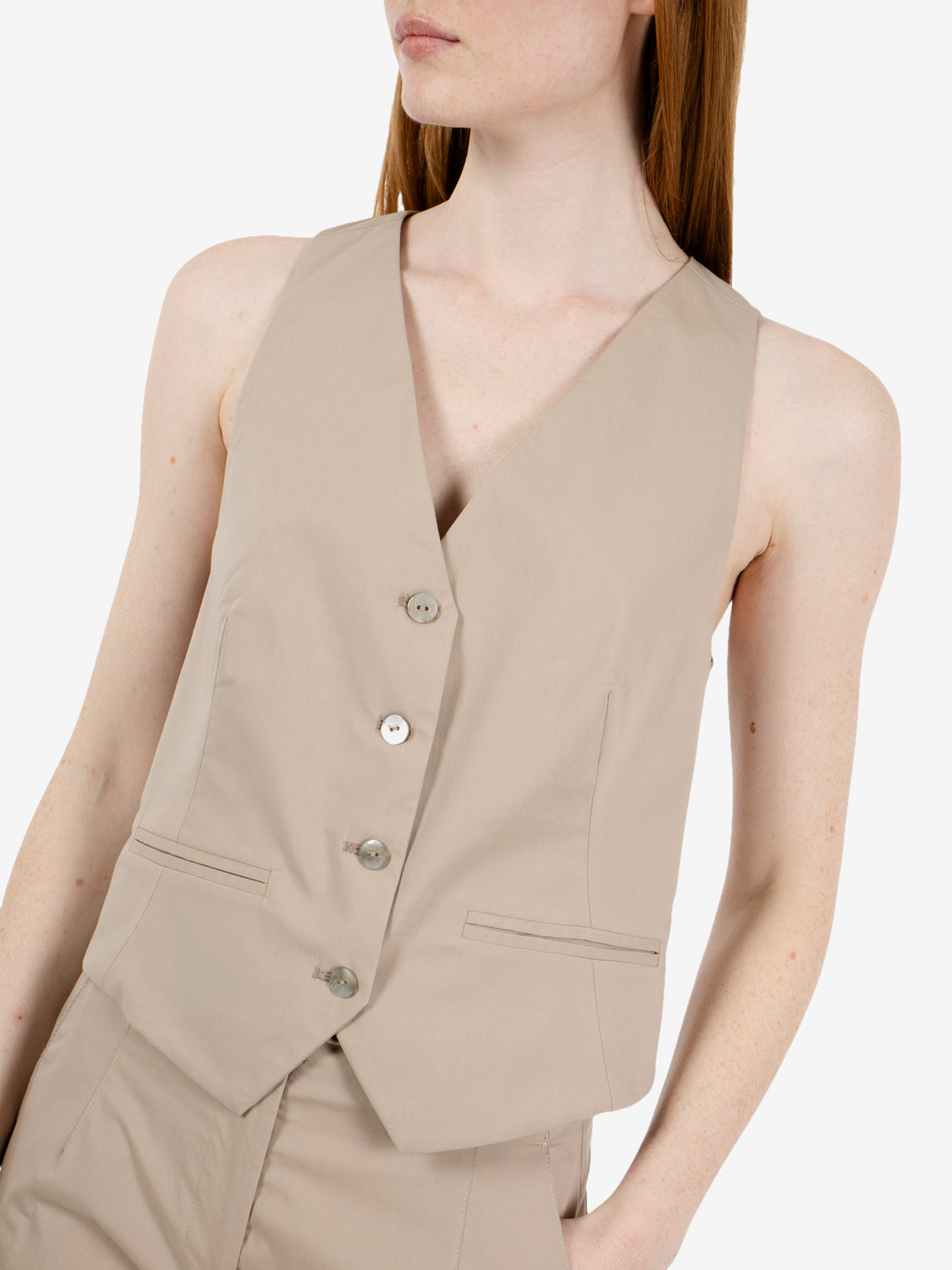 Gilet monopetto gres