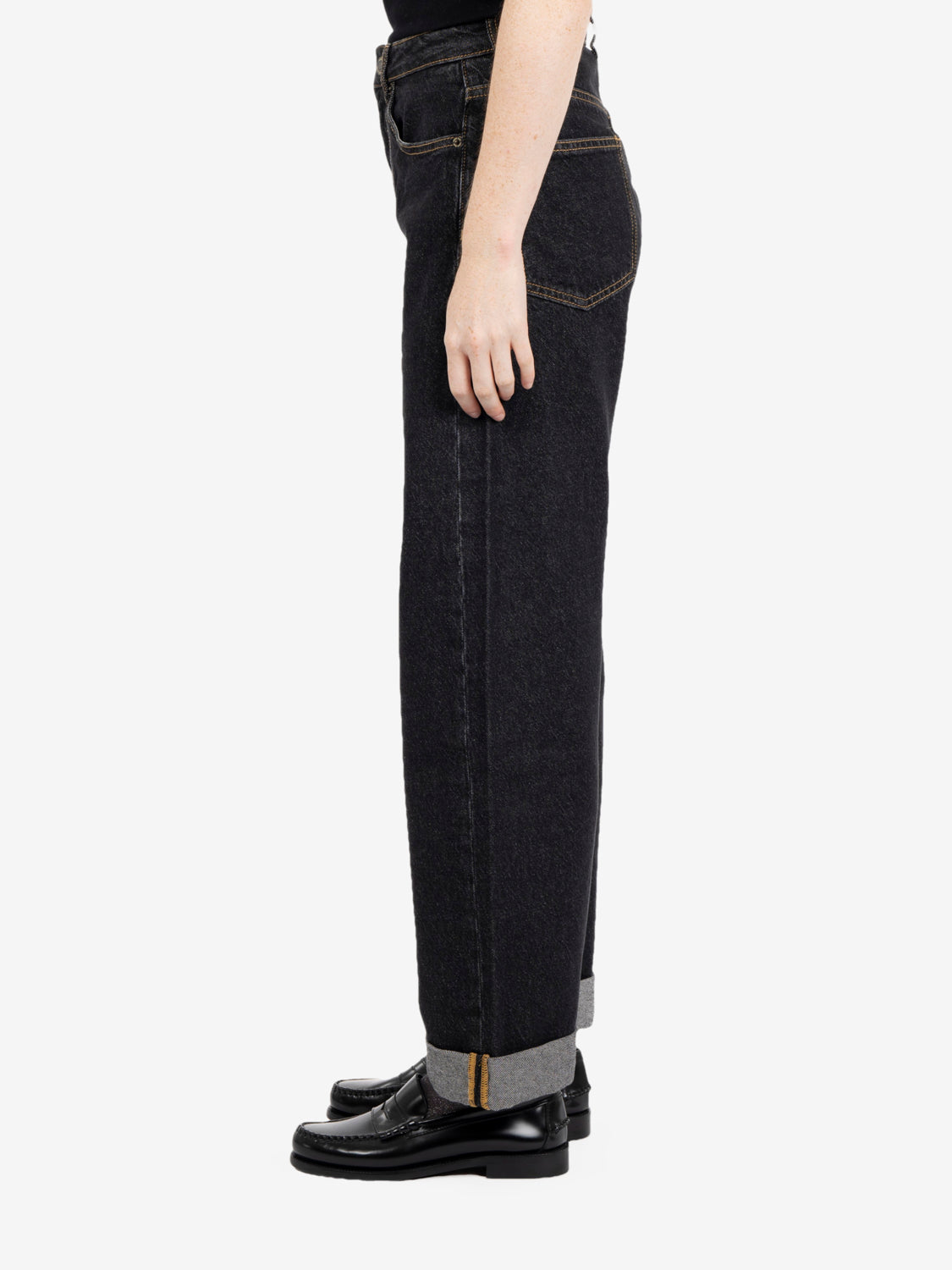 Jeans barrel fit scuro
