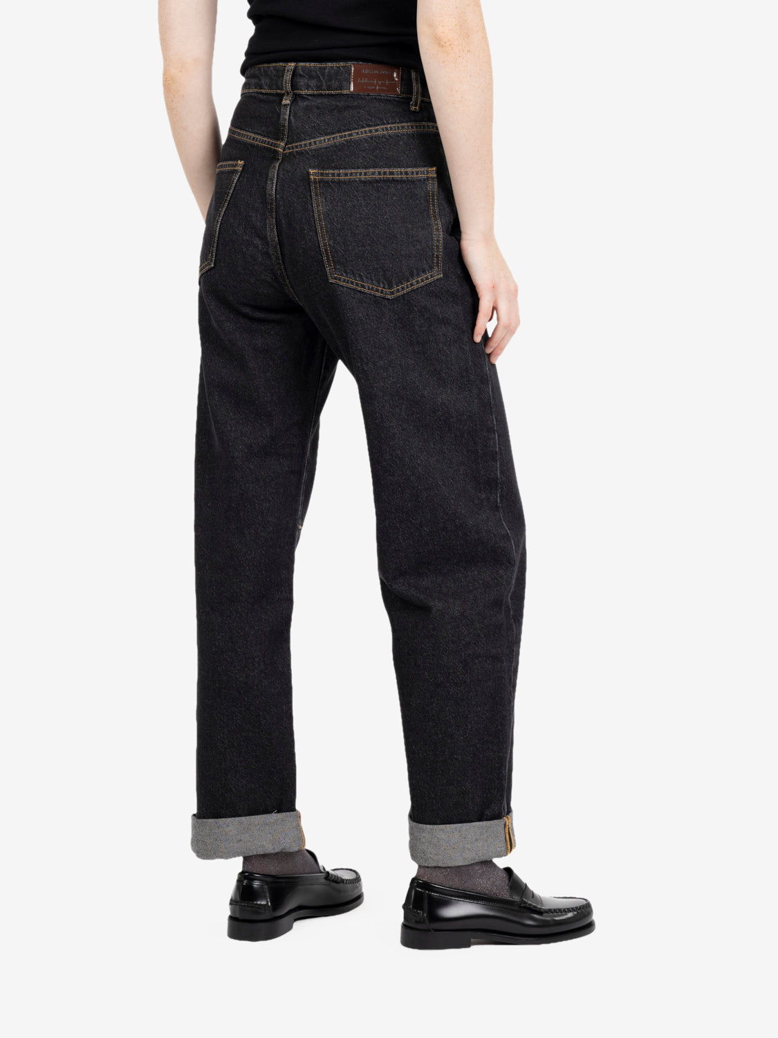 Jeans barrel fit scuro