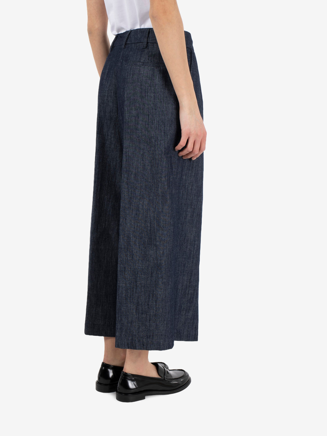 Dark denim palazzo jeans