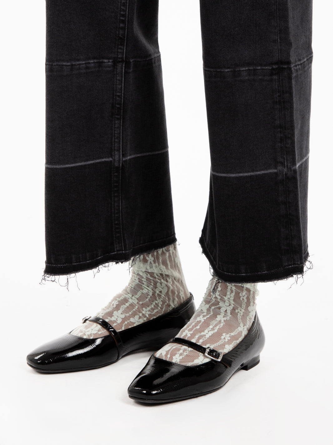 Jeans wide leg neri