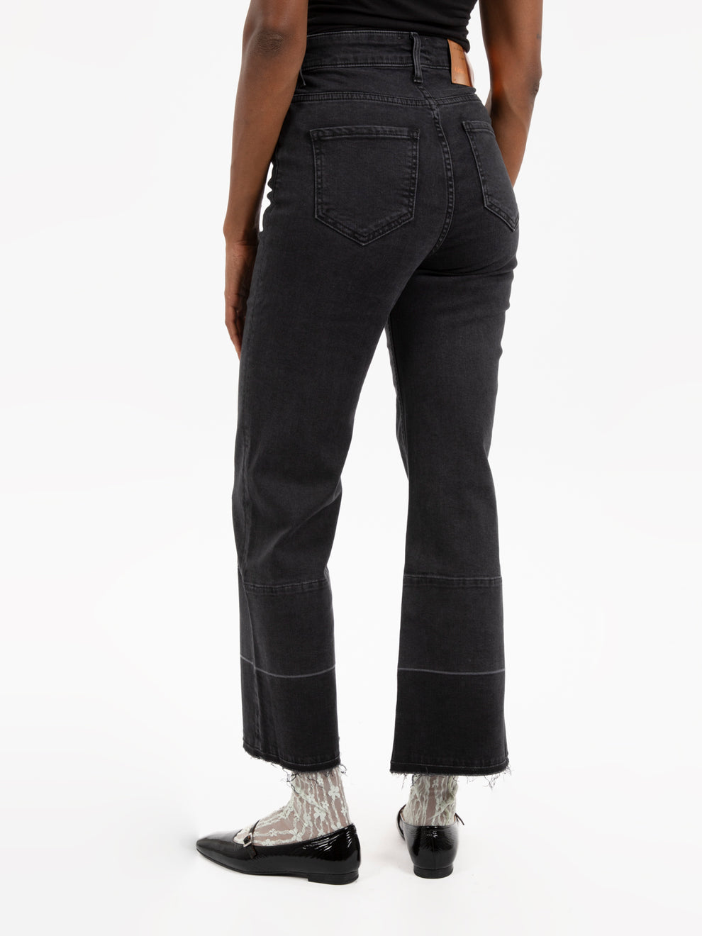 Jeans wide leg neri