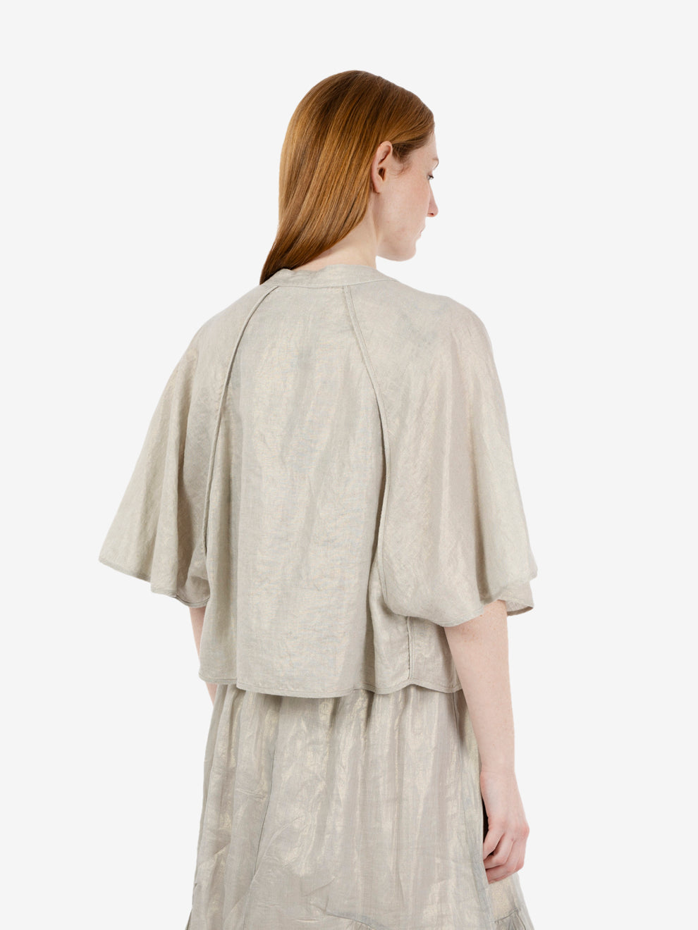 Kimono in lino salvia