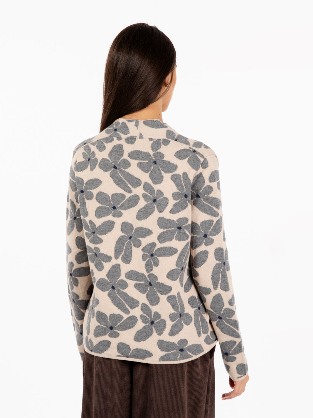 Floral patterned sweater