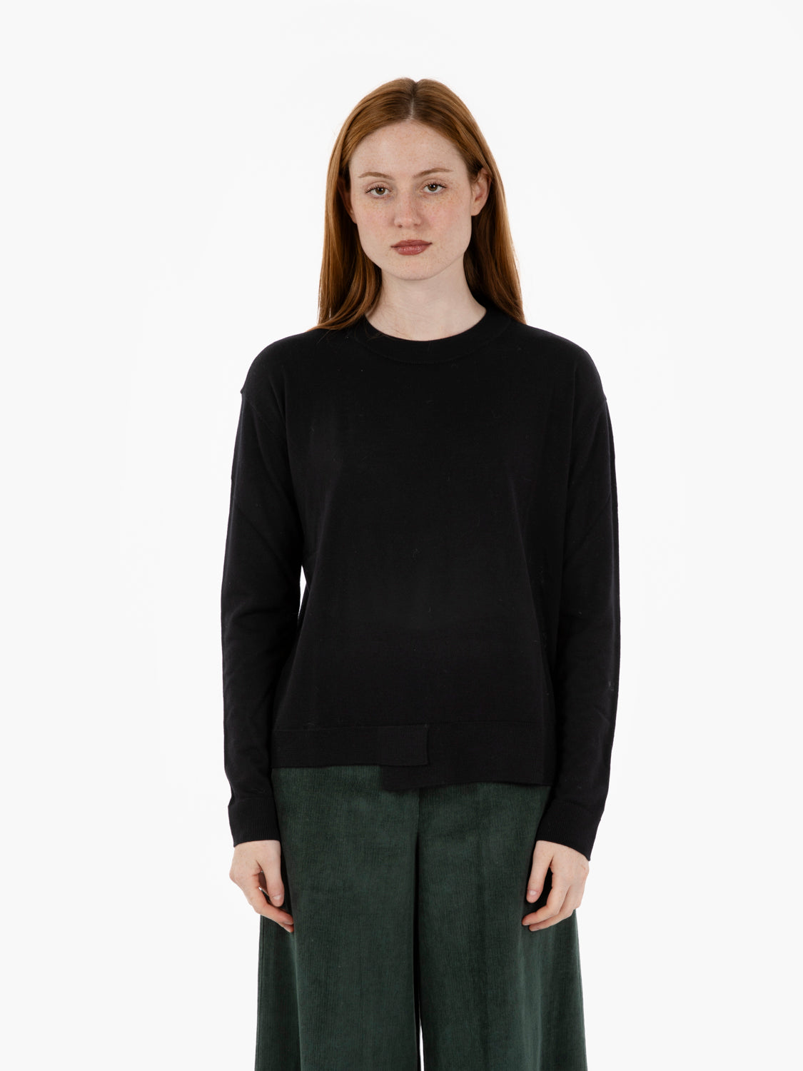 Maglia girocollo nero