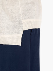 ALESSIA SANTI - Maglia in lino e cotone burro