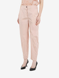 Blush carrot fit trousers