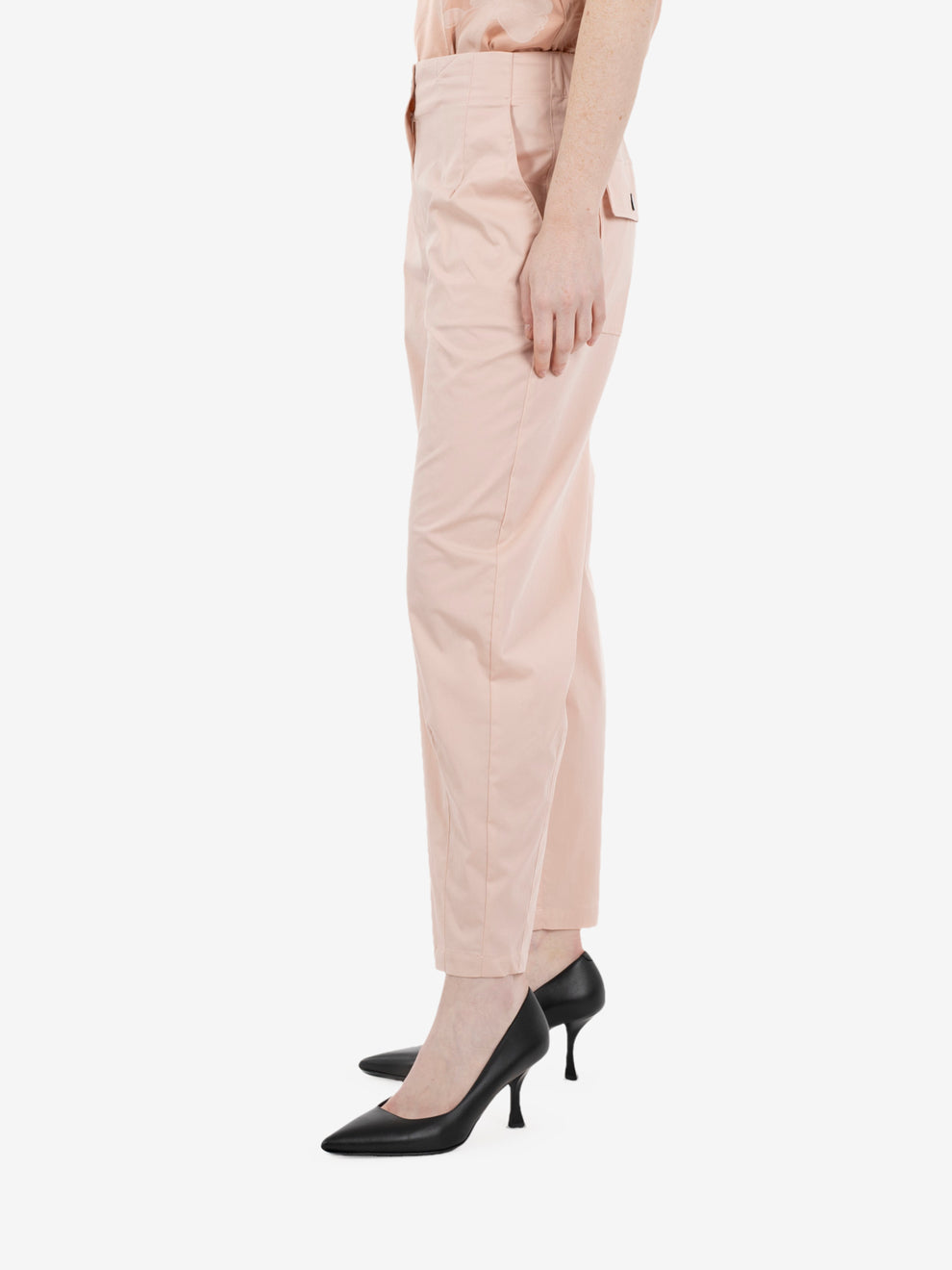 Blush carrot fit trousers