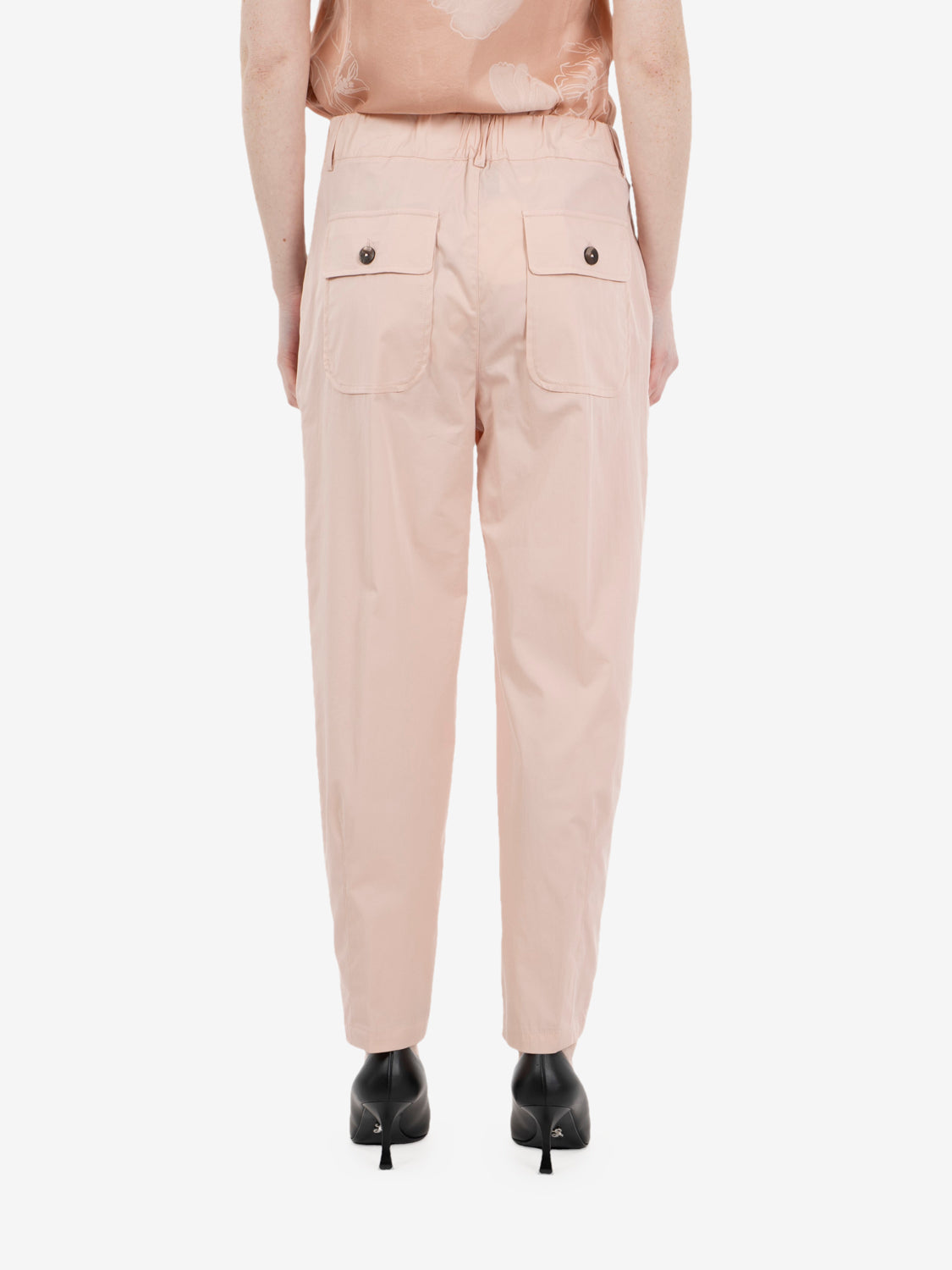 Blush carrot fit trousers