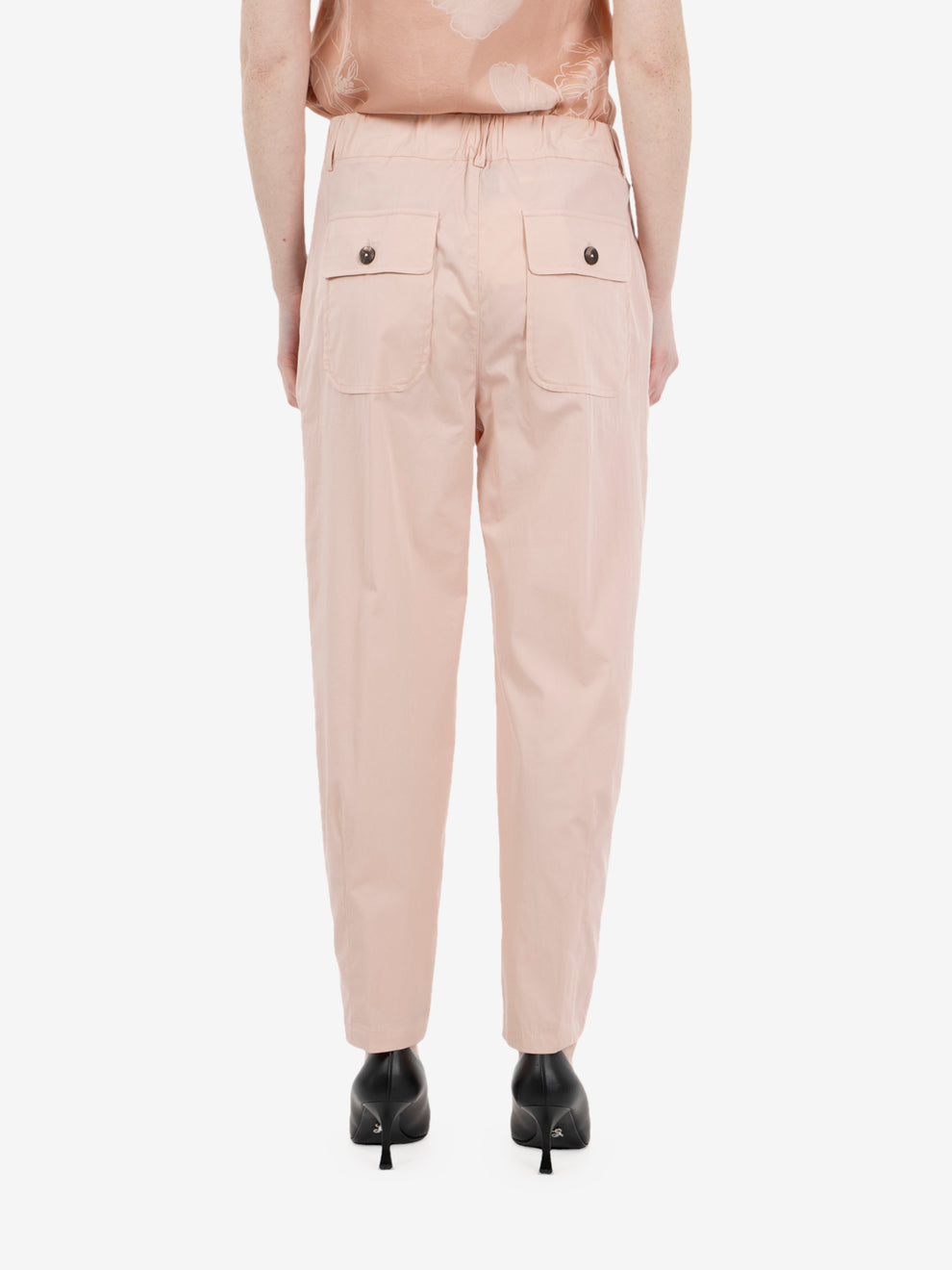 Blush carrot fit trousers