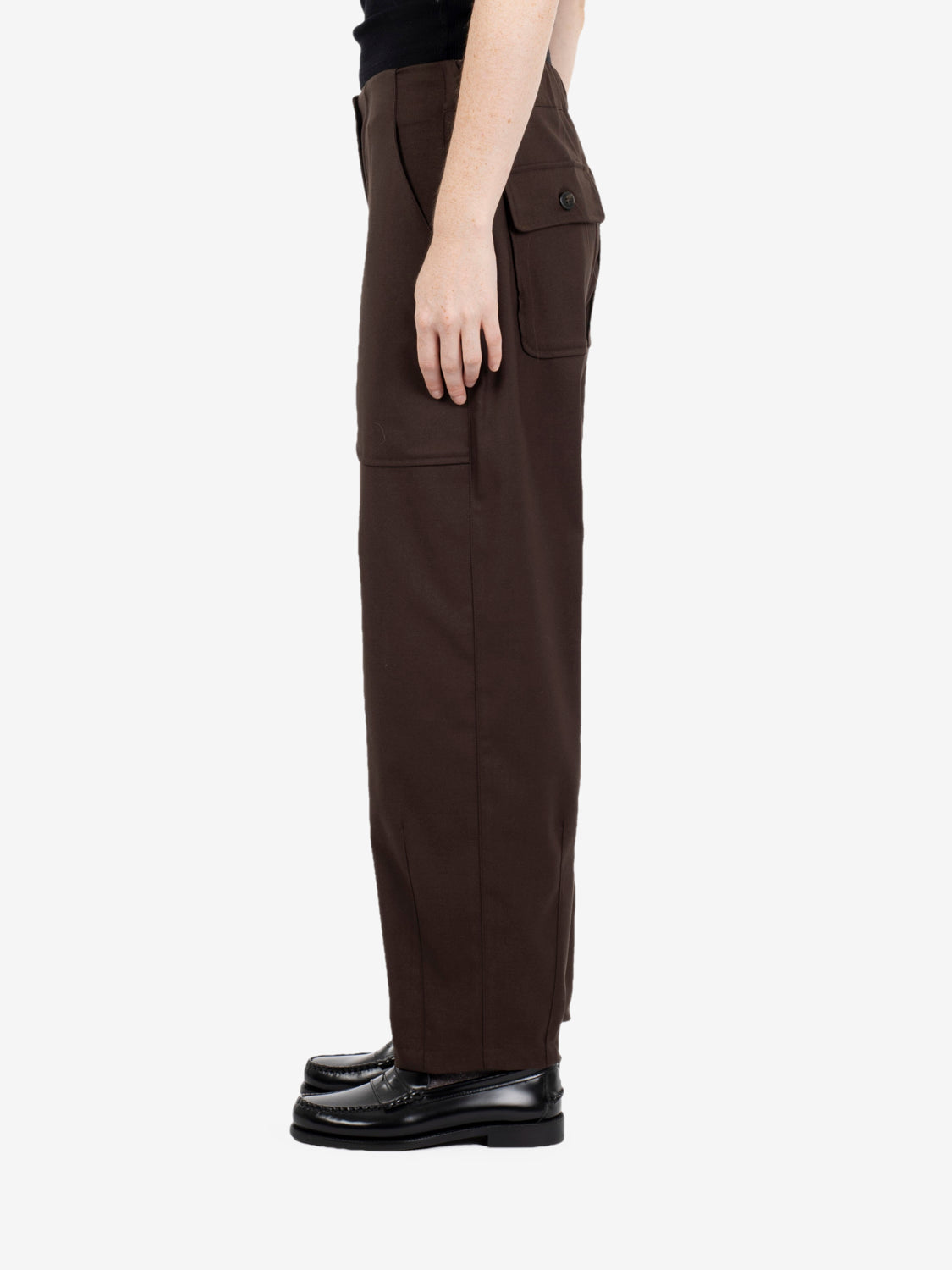 Pantaloni carrot fit ebano