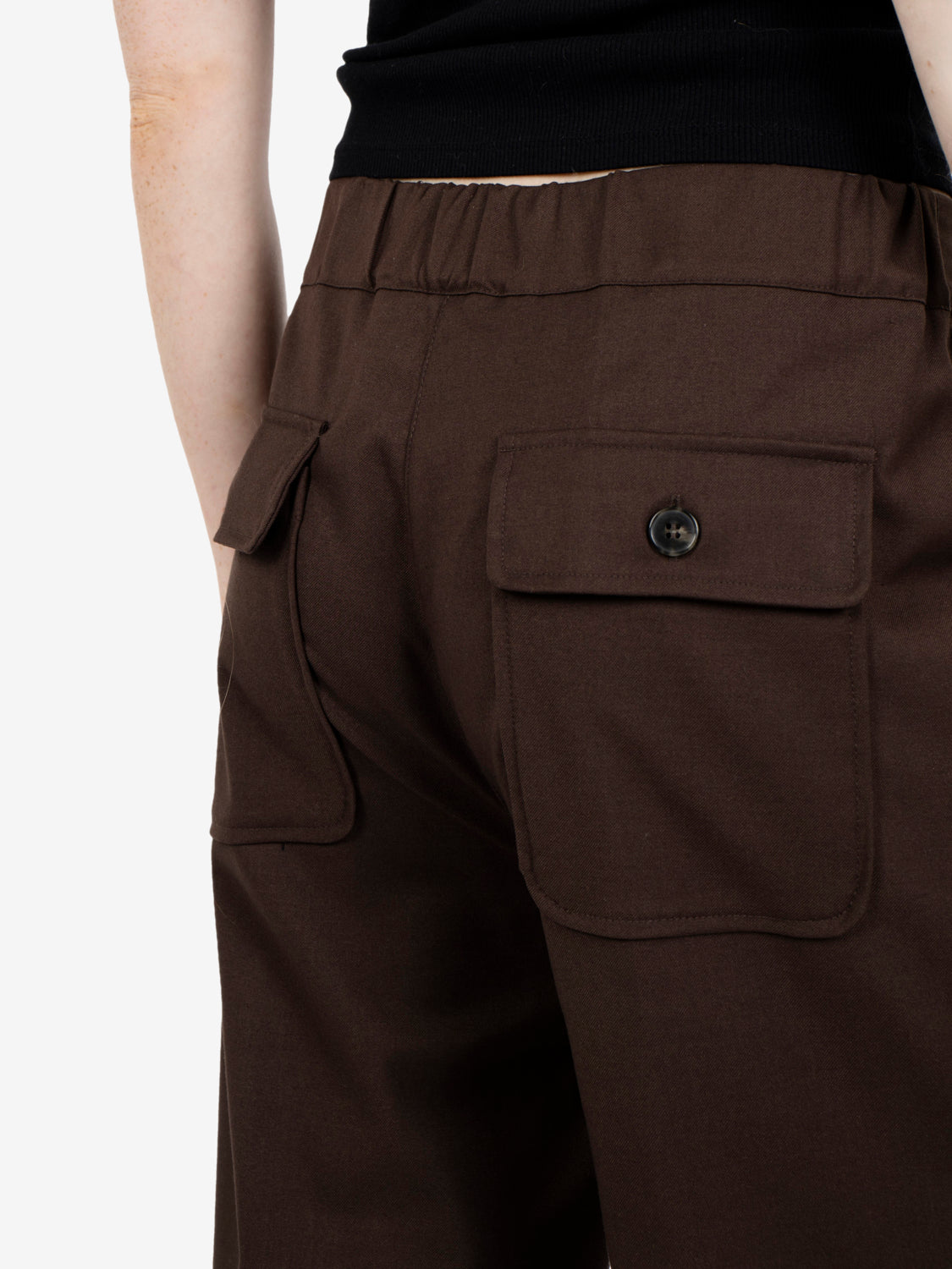 Pantaloni carrot fit ebano