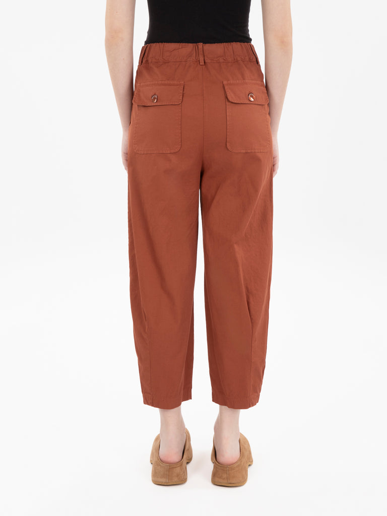 ALESSIA SANTI - Pantaloni crop sequoia