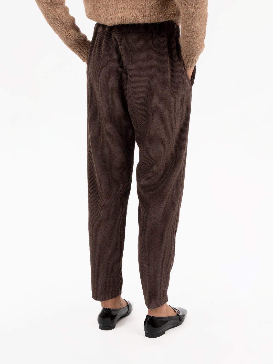 Pantaloni in velluto a coste chocolate