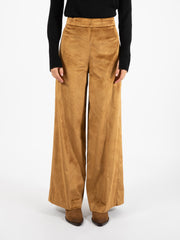 ALESSIA SANTI - Pantaloni in velluto ambra