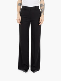Black regular fit trousers