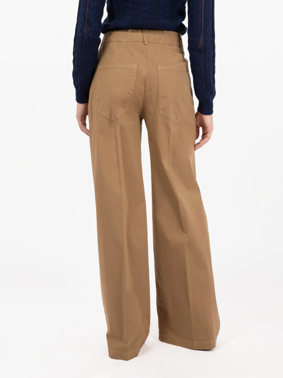 Pantaloni wide ermellino