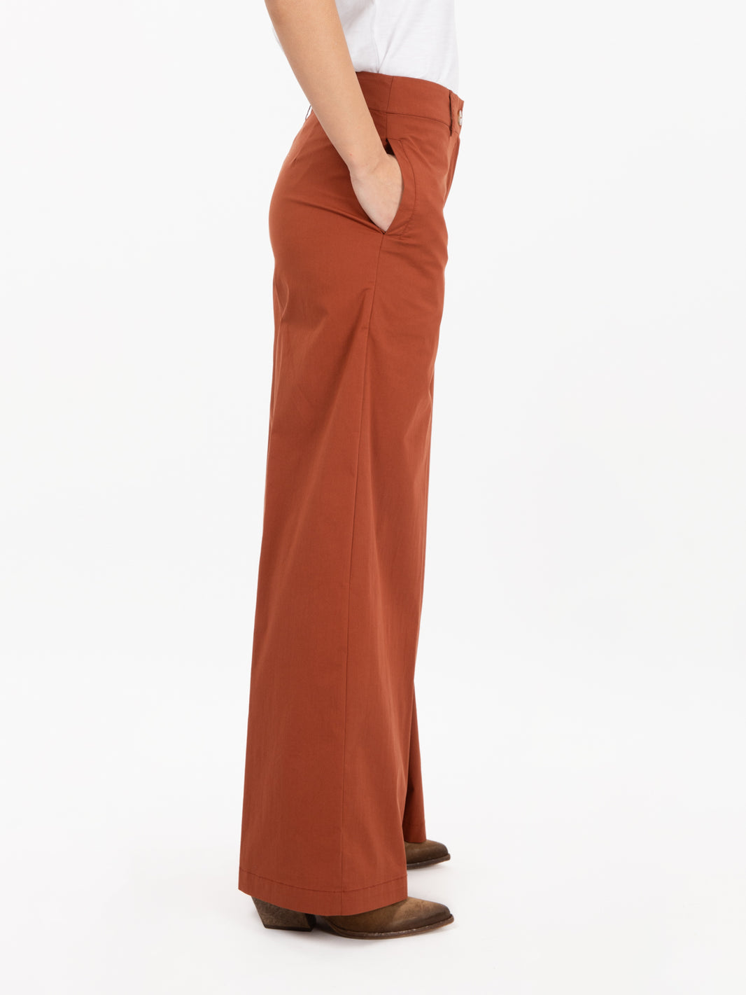 Pantaloni wide sequoia