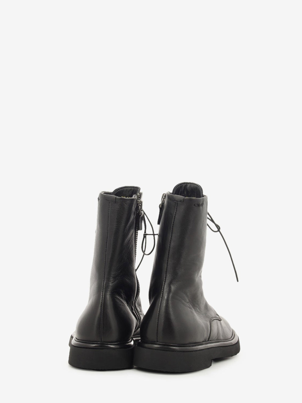 Anfibio in nappa con zip nero