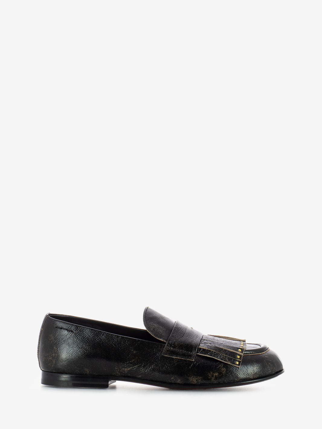 Mocassini con frangia nero used