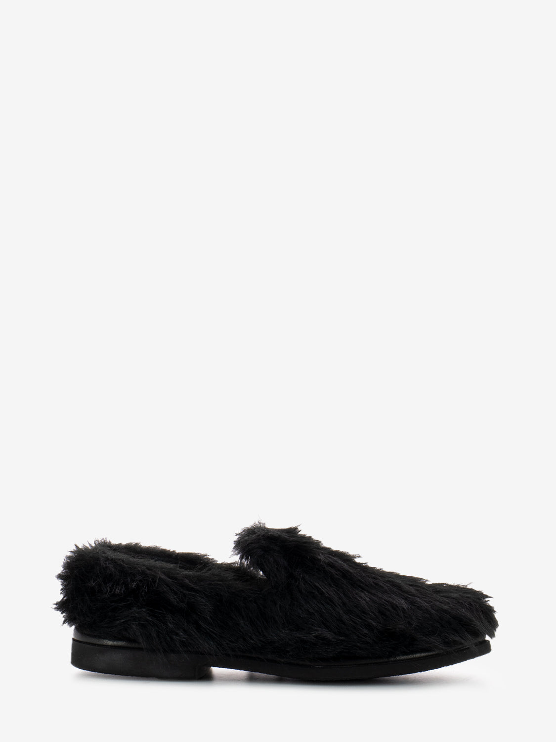 Mocassini con pelliccia nero
