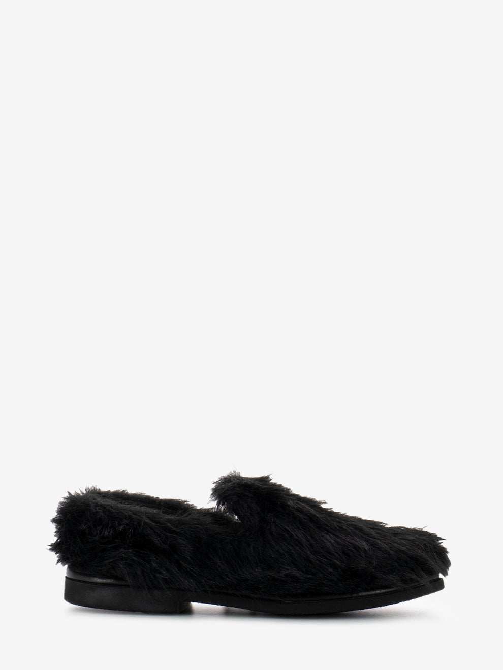 Mocassini con pelliccia nero