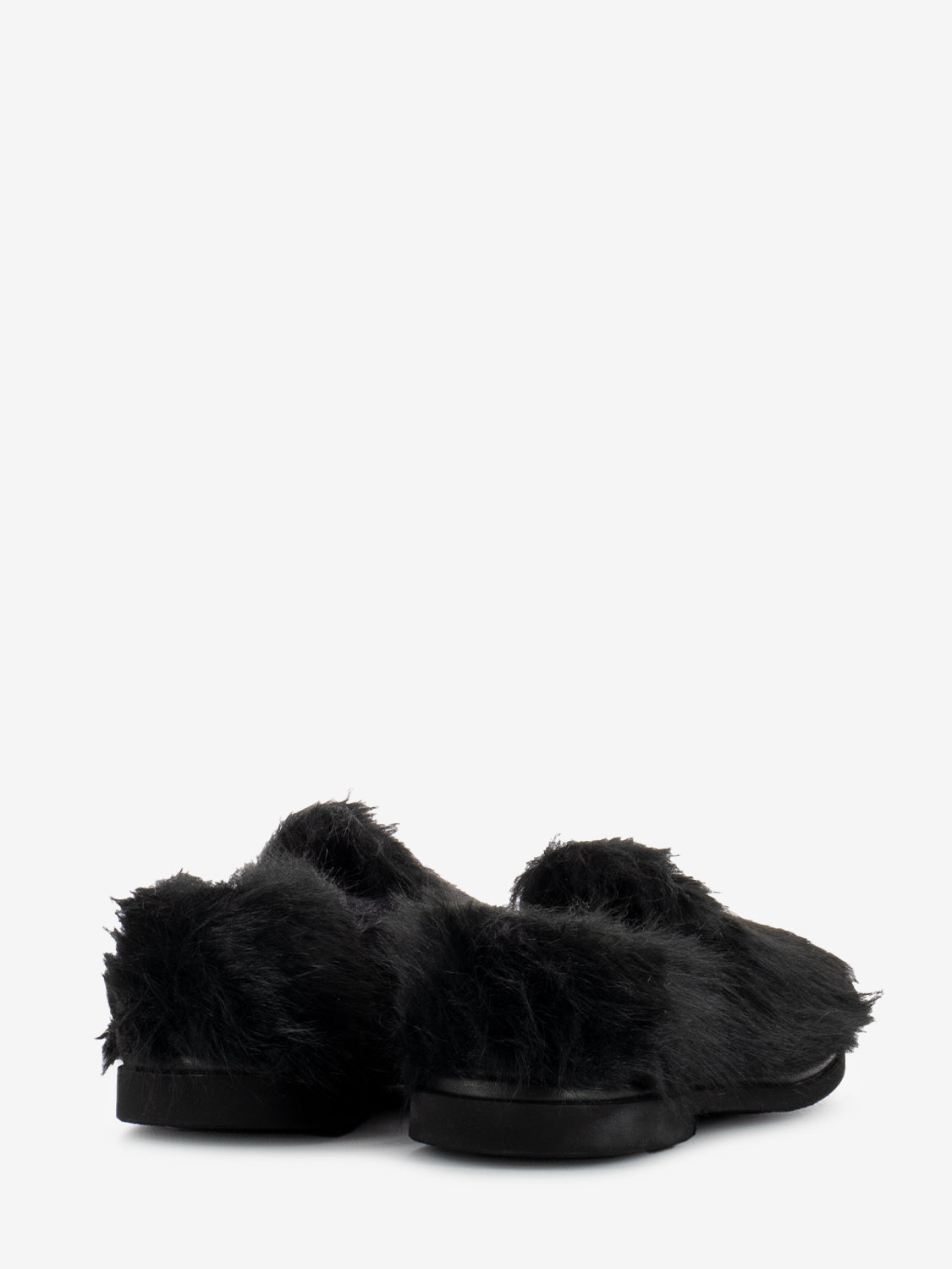 Mocassini con pelliccia nero