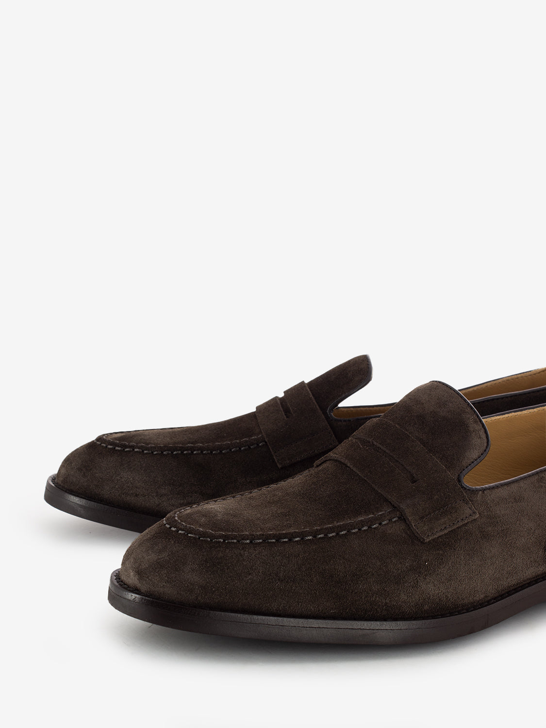 Mocassini  in camoscio marrone
