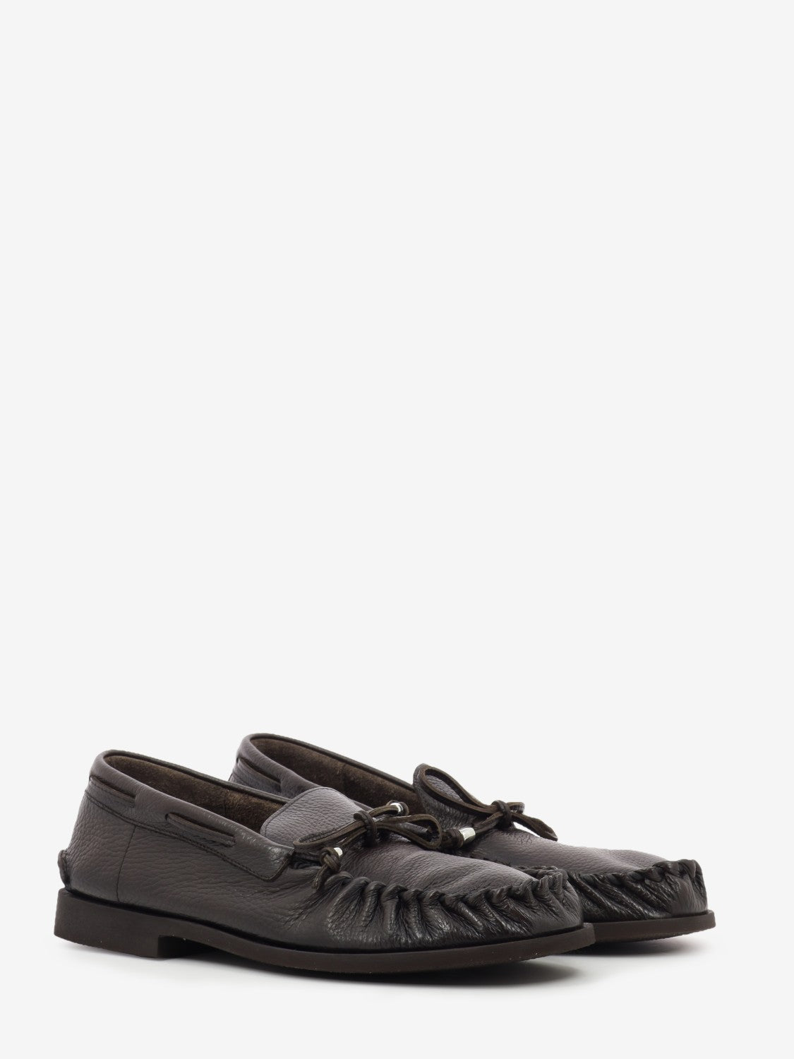 Chocolate suede boat shoe