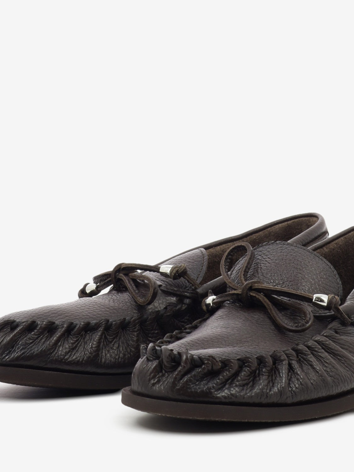 Chocolate suede boat shoe